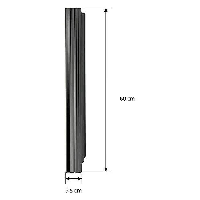 Lucande Außenwandleuchte Melira - schwarz, schwarz, IP65