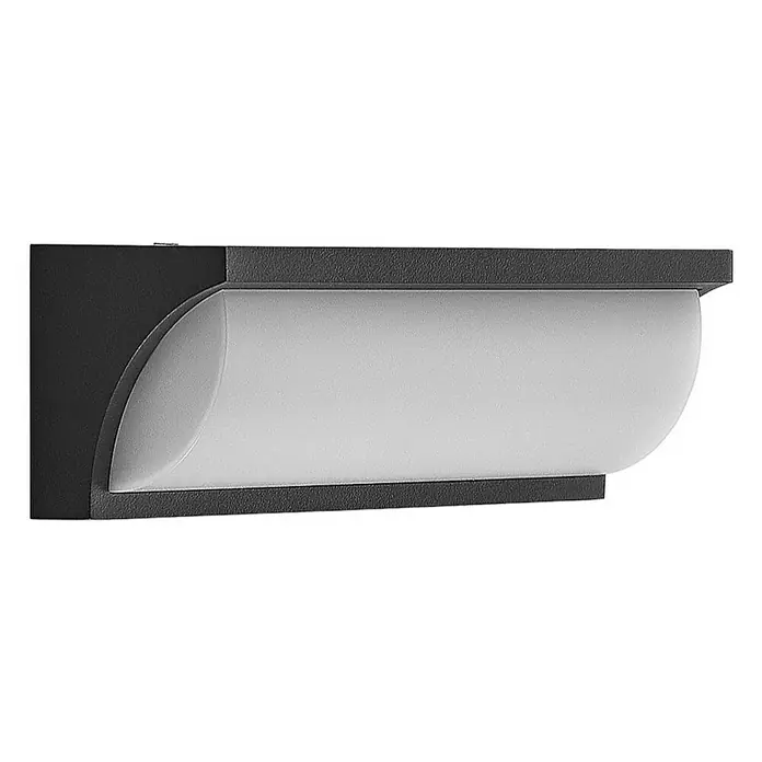 Lucande Außenwandleuchte Aune - schwarz, schwarz, IP65