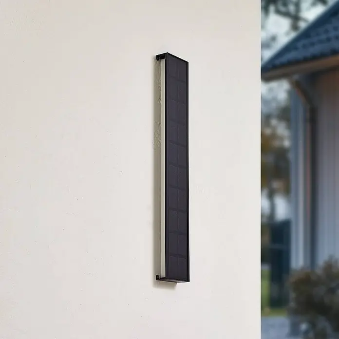 Lindby Außenwandleuchte Laarni - 3,8 x 9,5 x 60 cm, schwarz, IP54