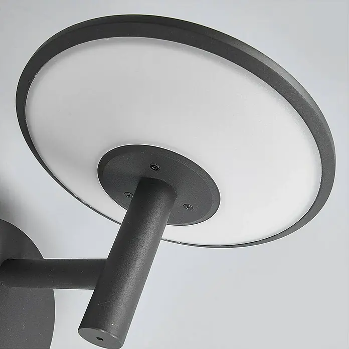 Lucande Außenwandleuchte Fenia - schwarz, IP65