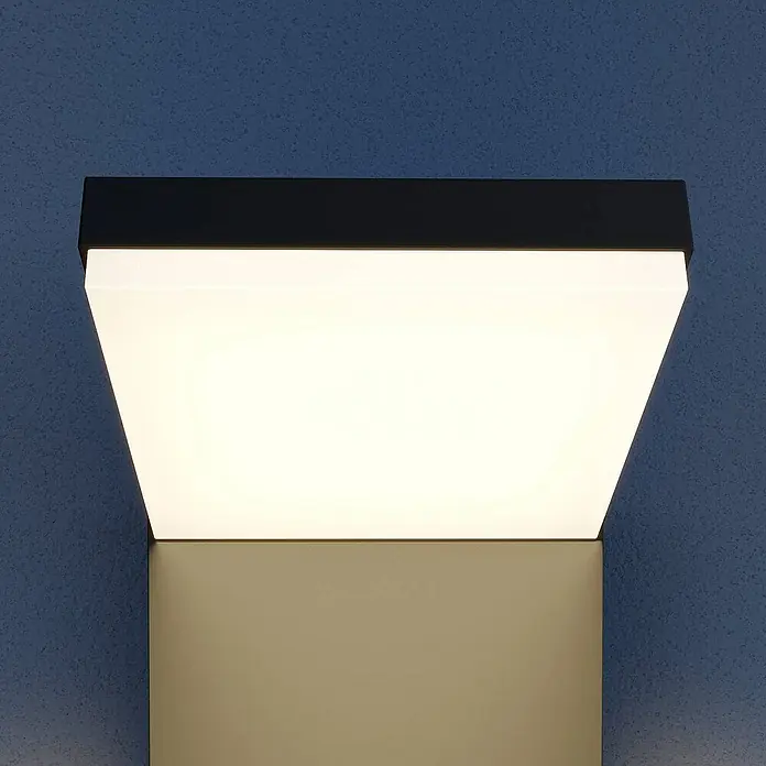 Arcchio Außenwandleuchte Yolena - schwarz, schwarz, IP65