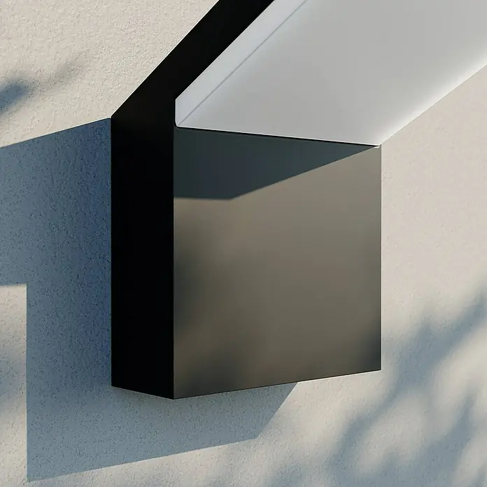 Arcchio Außenwandleuchte Yolena - schwarz, schwarz, IP65