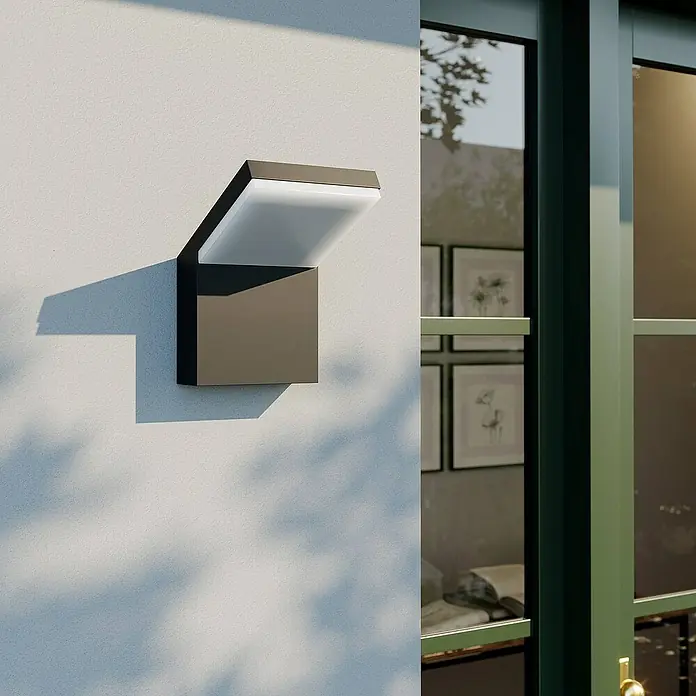 Arcchio Außenwandleuchte Yolena - schwarz, schwarz, IP65