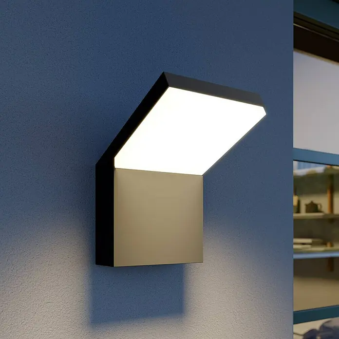 Arcchio Außenwandleuchte Yolena - schwarz, schwarz, IP65