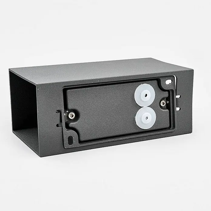 Lucande Außenwandleuchte Mikka - schwarz, schwarz, IP54
