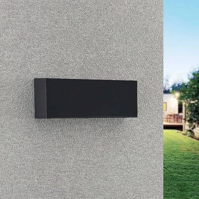 Lindby Außenwandleuchte Jarte - schwarz, schwarz, IP65