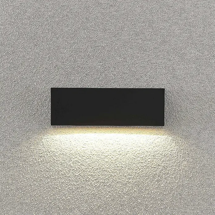 Lindby Außenwandleuchte Jarte - schwarz, schwarz, IP65