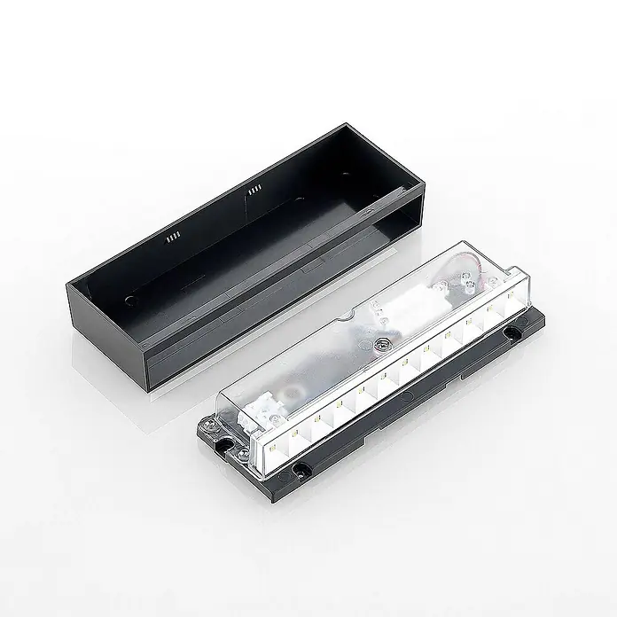 Lindby Außenwandleuchte Jarte - schwarz, schwarz, IP65