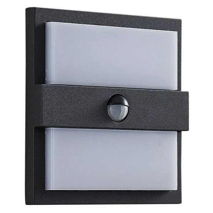 Lucande Außenwandleuchte Gylfi - 6 x 20 x 20 cm, schwarz, IP54