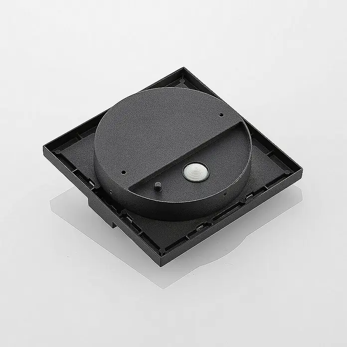 Lucande Außenwandleuchte Gylfi - 6 x 20 x 20 cm, schwarz, IP54