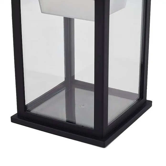 Lindby Außenwandleuchte Latarka - schwarz, IP44