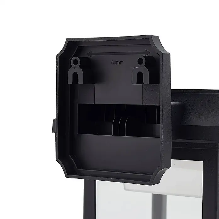 Lindby Außenwandleuchte Latarka - schwarz, IP44