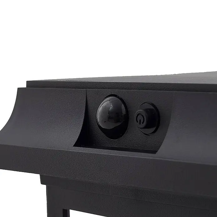 Lindby Außenwandleuchte Latarka - schwarz, IP44
