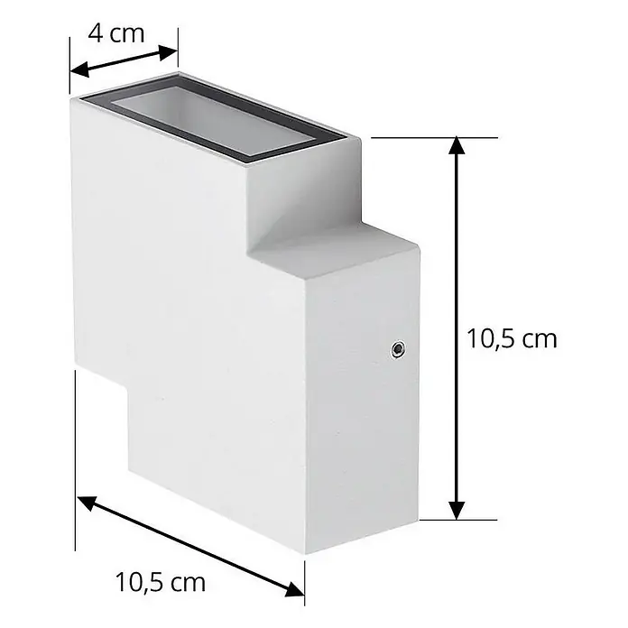 Lindby Außenwandleuchte Fendir - weiß / opal, IP54