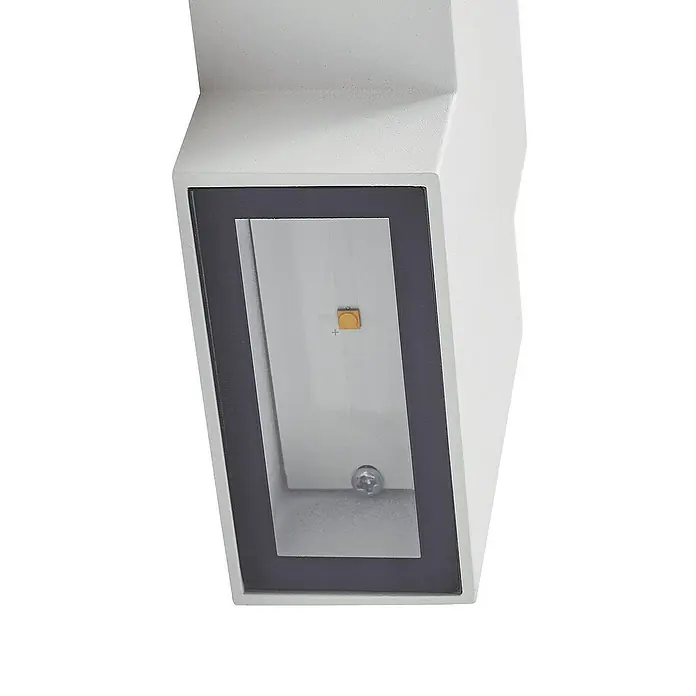 Lindby Außenwandleuchte Fendir - weiß / opal, IP54
