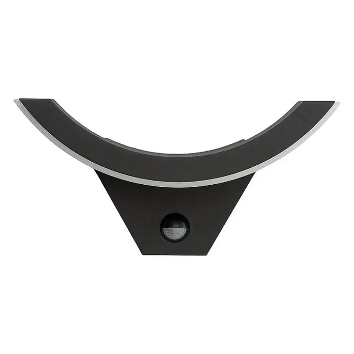 Lucande Außenwandleuchte Half - schwarz, schwarz, IP54