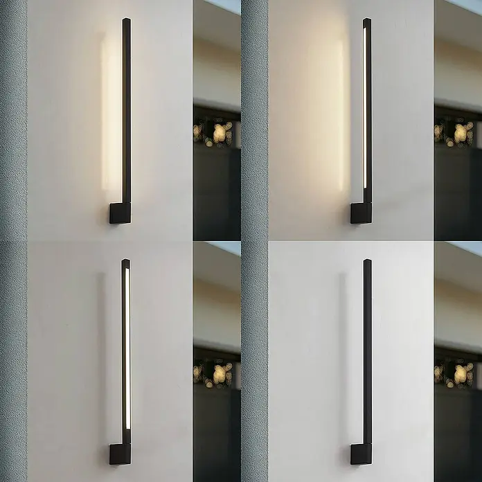 Lindby Außenwandleuchte Neano - schwarz, IP54