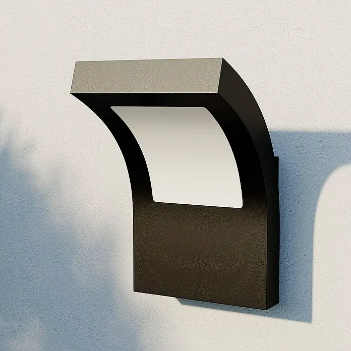 Arcchio Außenwandleuchte Advik - schwarz, schwarz, IP65