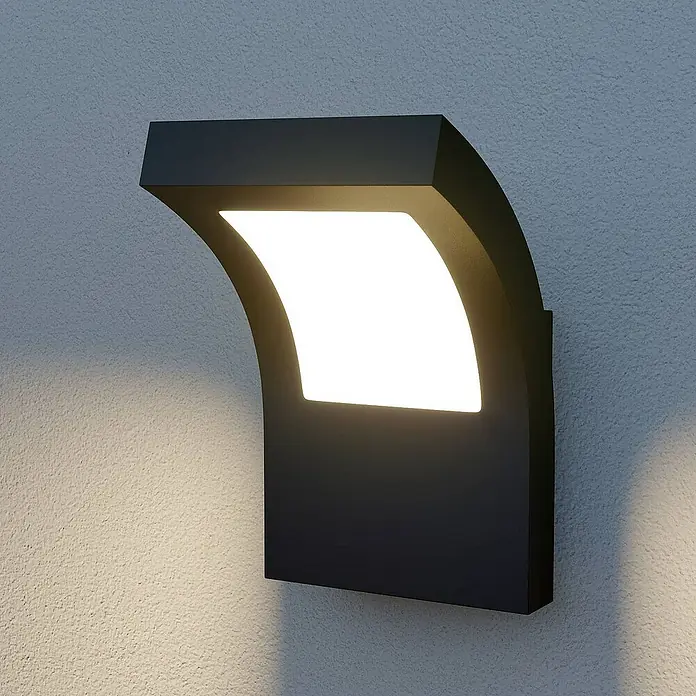 Arcchio Außenwandleuchte Advik - schwarz, schwarz, IP65