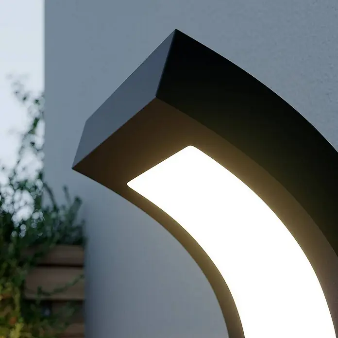 Arcchio Außenwandleuchte Advik - schwarz, schwarz, IP65