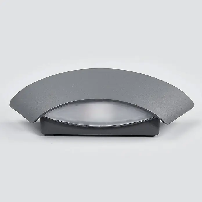 Lucande Außenwandleuchte Glen - 6,8 x 23,6 x 7,5 cm, schwarz, schwarz, IP65