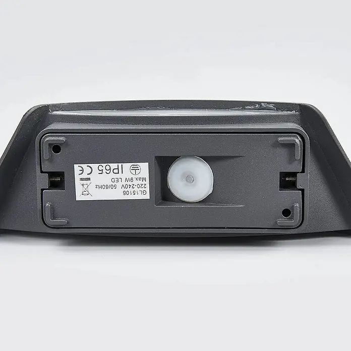Lucande Außenwandleuchte Glen - 6,8 x 23,6 x 7,5 cm, schwarz, schwarz, IP65