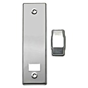 Embellecedor con placa (L x An x Al: 73 x 41 x 25 mm, Acero inoxidable) | BAUHAUS