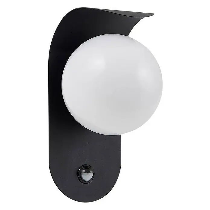 Lindby Außenwandleuchte Lacie - schwarz, IP44