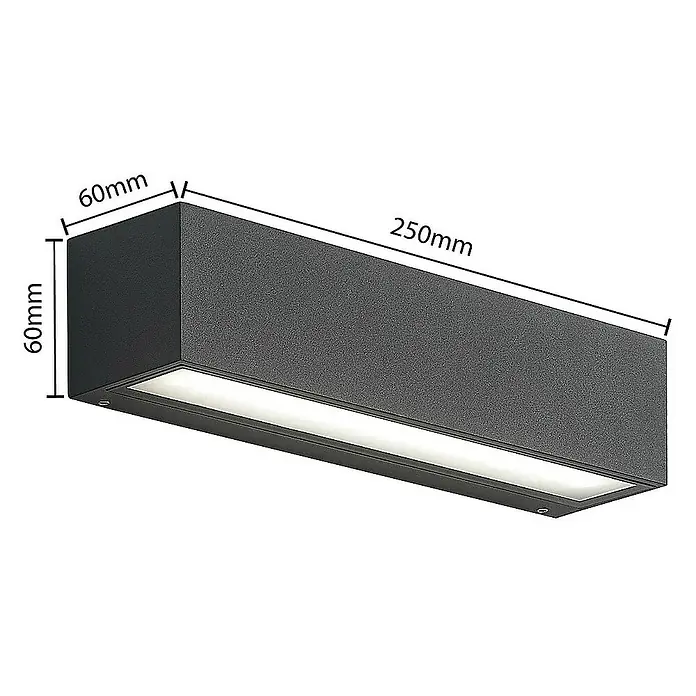 Arcchio Außenwandleuchte Lengo - schwarz, IP65