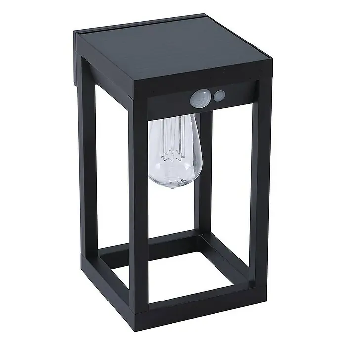 Lindby Außenwandleuchte Enea - schwarz, klar / transparent, IP44