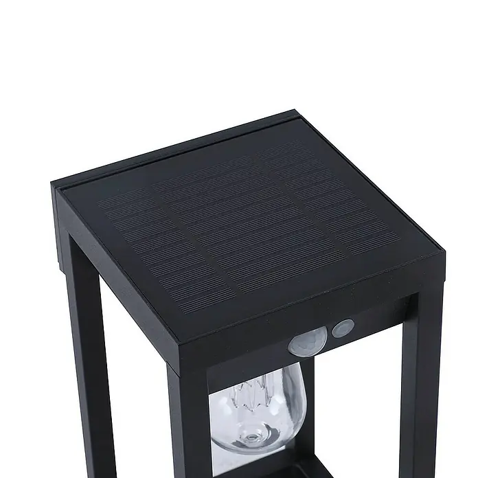 Lindby Außenwandleuchte Enea - schwarz, klar / transparent, IP44