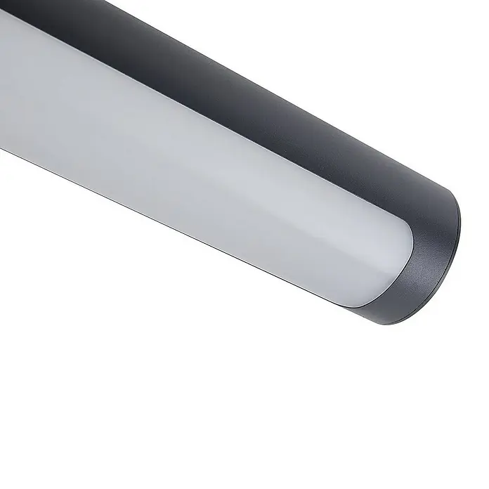 Lucande Außenwandleuchte Tuberia - schwarz, IP65