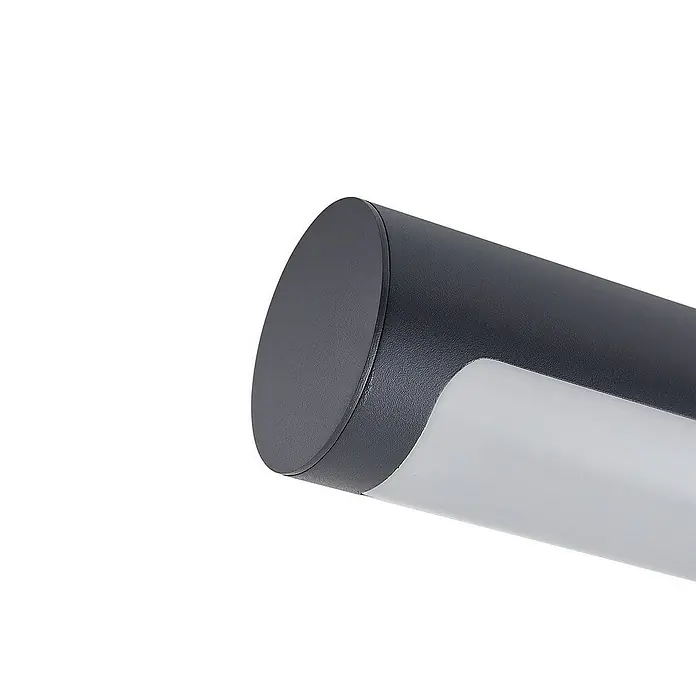 Lucande Außenwandleuchte Tuberia - schwarz, IP65