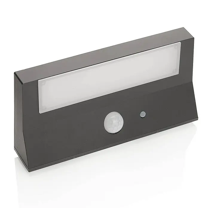 Lindby Außenwandleuchte Maresia - 10,6 x 20,5 x 4 cm, alu / grau / zink, IP44