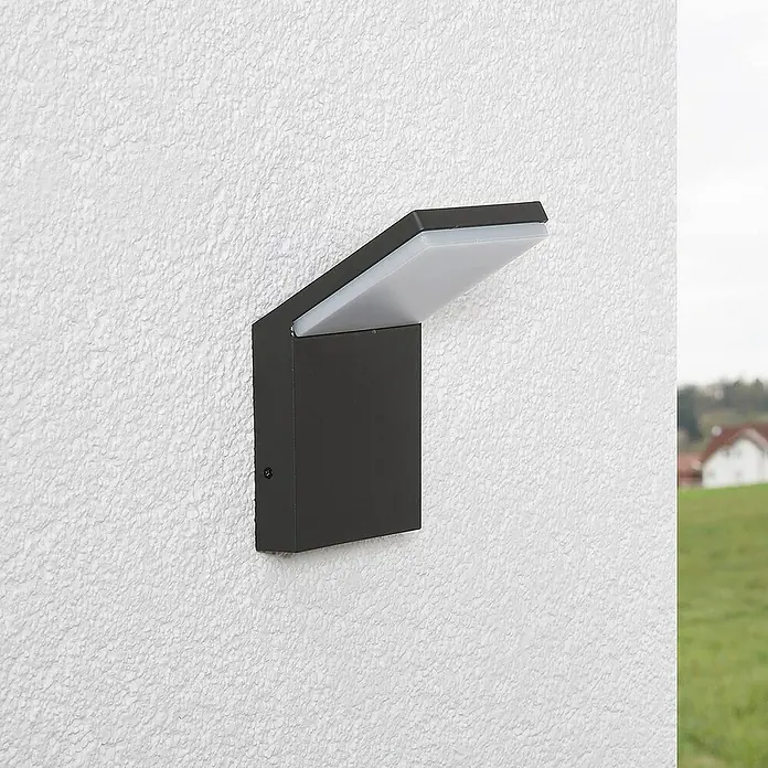 Lucande Außenwandleuchte Nevio - schwarz, IP54