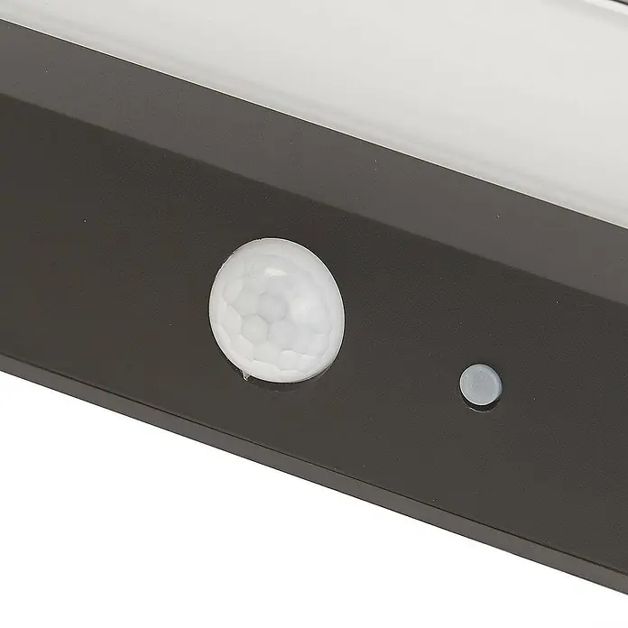 Lindby Außenwandleuchte Maresia - 10,6 x 20,5 x 4 cm, alu / grau / zink, IP44