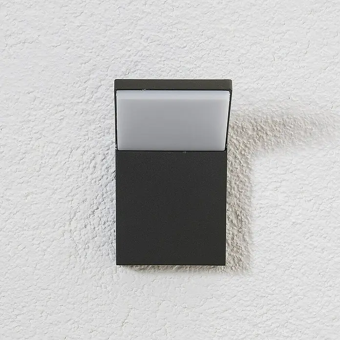 Lucande Außenwandleuchte Nevio - schwarz, IP54