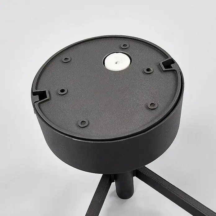 Lucande Außenwandleuchte Mirco - schwarz, schwarz, IP54