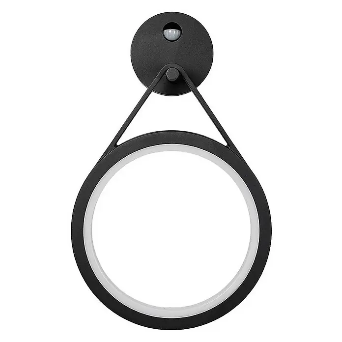Lucande Außenwandleuchte Mirco - schwarz, schwarz, IP54