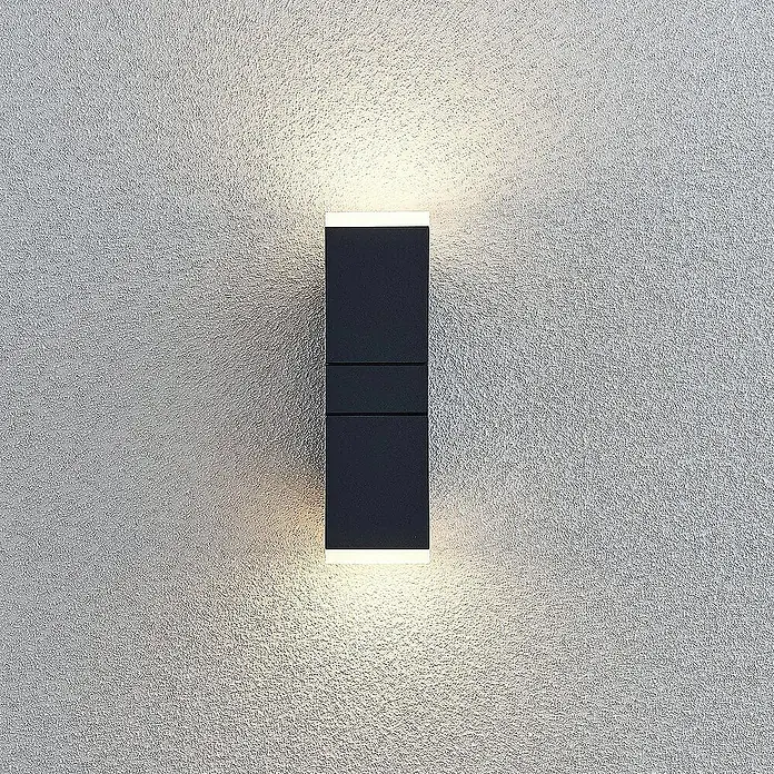 Lindby Außenwandleuchte Sally - schwarz, IP54