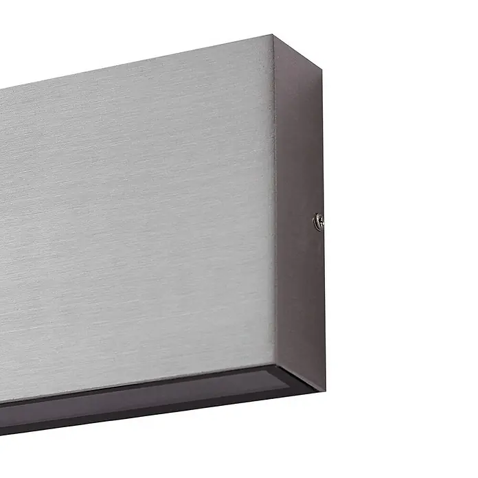 Lindby Außenwandleuchte Jarte - 3 x 17,5 x 9 cm, chrom / silber, IP54