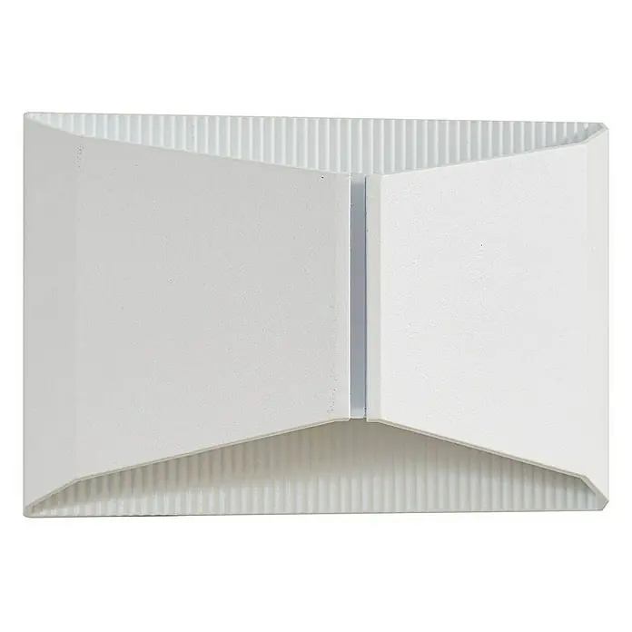 Lindby Außenwandleuchte Anlira - 7 x 18,5 x 12,5 cm, weiß / opal, IP65