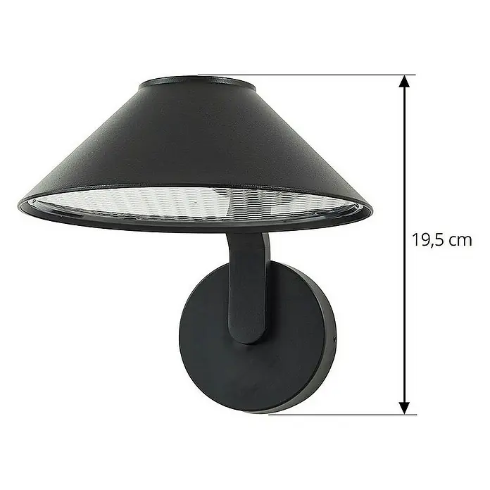 Lindby Außenwandleuchte Capelo - schwarz, schwarz, IP65