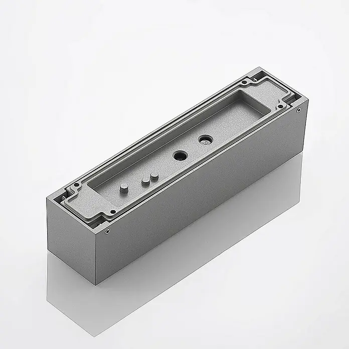 Arcchio Außenwandleuchte Lengo - 6 x 25 x 6 cm, alu / grau / zink, IP65
