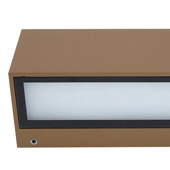 Lucande Außenwandleuchte Lengo - braun / rost, IP65