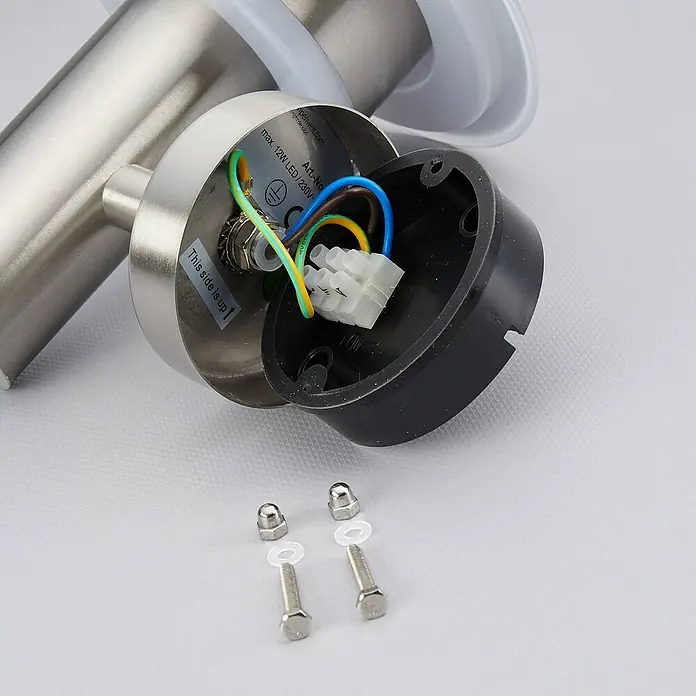 Lindby Außenwandleuchte Lillie - alu / grau / zink, alu / grau / zink, IP44