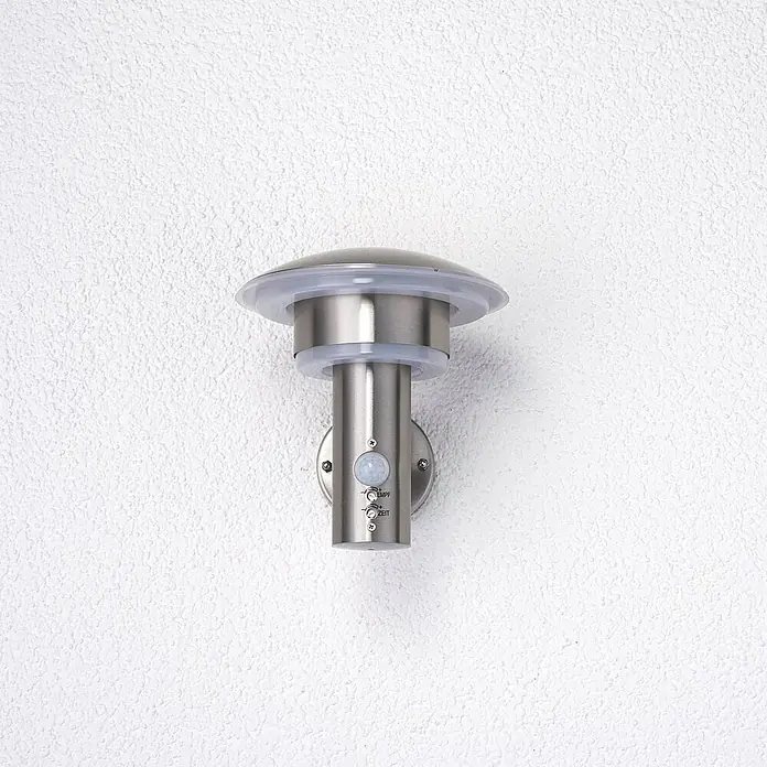 Lindby Außenwandleuchte Lillie - alu / grau / zink, alu / grau / zink, IP44