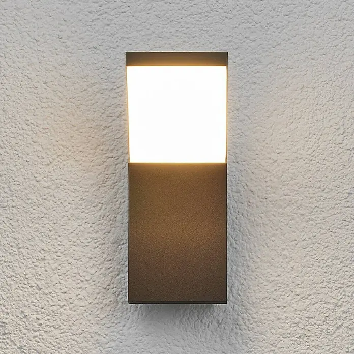 Lucande Außenwandleuchte Timm - schwarz, IP54