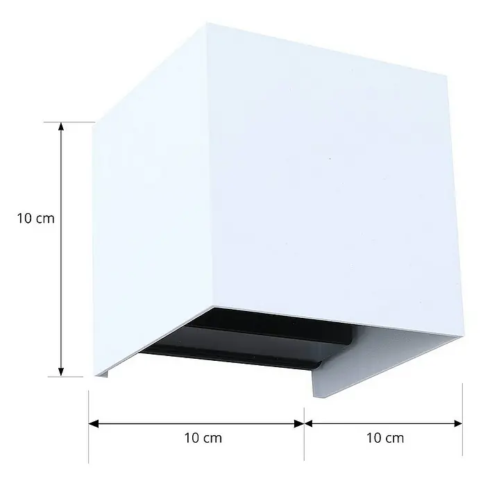 Lindby Außenwandleuchte Dara - weiß / opal, IP54