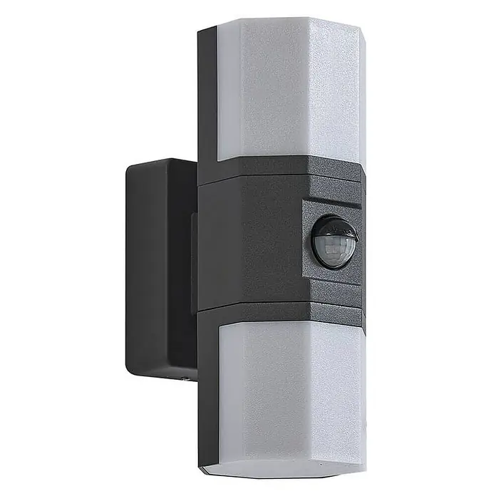 Lindby Außenwandleuchte Alaric - 12,8 x 7,5 x 20 cm, schwarz, IP54